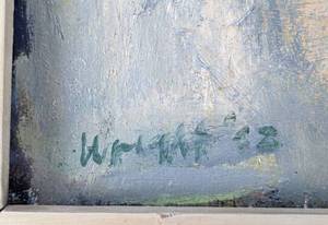 lot 349 image: Rebecca Wright Original Signed Oil Painting Oregon Coast