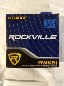 Rockville RWK81 8 Gauge Complete Amp Installation Wire Kit with 100% Copper RCA