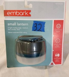 Embark Small Lantern 5 Light Modes High, Med, Low, Strobe & SOS Water Resistant (Brand New)