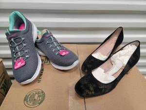 lot 199 image: Shoe Set  Skechers Kate Spade