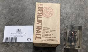 lot 171 image: Rare Authentic Berlin Wall Souvenir and Vintage Brass Hummel