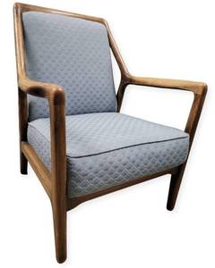 lot 127 image: Beautiful Mid-Century Modern Teak Wood Armchair- Norwegian Style $1500 Value