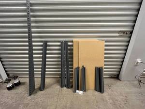 lot 168 image: Metal and Particle Board Heavy Duty Shelving