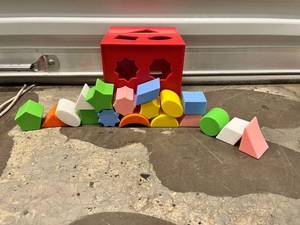 lot 178 image: Vintage Wooden Blocks