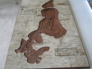 Green Lake Contour Map