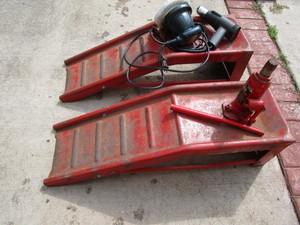 Car Ramps, Heat Gun, Jack