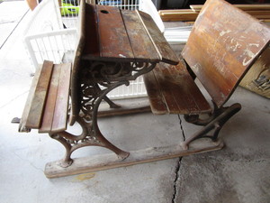Antique School Desks