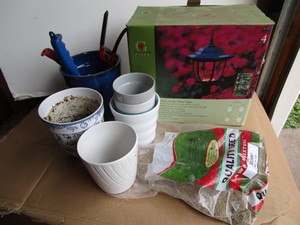 Planters, Landscape Lights