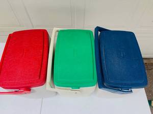 Three Small Little Oscar Coleman Coolers