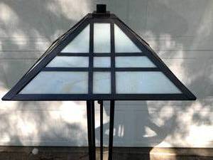 Mission Style Metal Floor Lamp Base