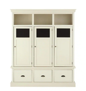 lot 48 image: Shelton Wodden Storage Locker with 3 Drawers and 3 Doors
