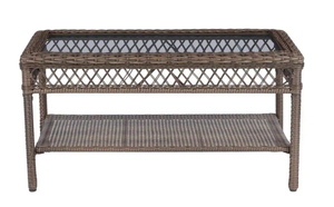 lot 60 image: StyleWell Mix and Match Wicker Outdoor Patio Coffee Table