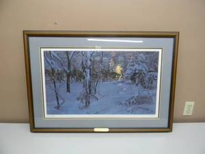 lot 5 image: RARE Signed & Numbered Framed Art Piece Confederate Christmas By Mort Kunstler - With COA  #202 of 1250 - FANTASTIC PIECE - VERY NICE - APPROX 38 By 26 - SEE PICTURES