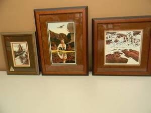 lot 31 image: Framed Art Pieces By Bev Doolittle - Western, Wildlife and Native American Art - FANTASTIC PIECES - VERY NICE - APPROX 15 By 20 - SEE PICTURES