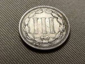 lot 05 image: 1868 US 3 CENT NICKEL
