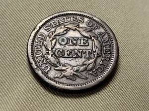 lot 07 image: 1846 US BRAIDED HAIR LARGE CENT
