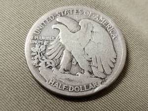 lot 14 image: 1917-S OBV WALKING LIBERTY HALF DOLLAR