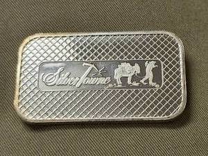 lot 19 image: 1 TROY OZ .999 FINE SILVER BAR PROSPECTOR BY SILVERTOWNE