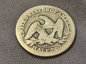 lot 73 image: 1858-O US SEATED LIBERTY HALF DOLLAR