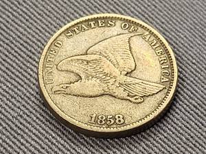 lot 81 image: 1858-SL US FLYING EAGLE CENT