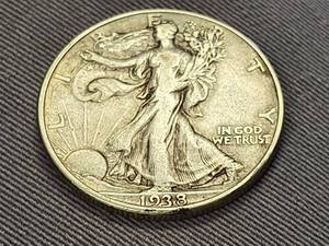 lot 84 image: 1938-D WALKING LIBERTY HALF DOLLAR