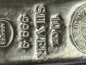 lot 93 image: 10 TROY OZ .999 FINE SILVER NADIR METALS SEALED