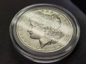 lot 108 image: 1885-O MORGAN SILVER DOLLAR BU IN AIRTITE