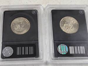 lot 114 image: GROUP OF 2 SUSAN B ANTHONY DOLLARS CERTIFIED