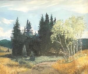 Original Framed Oil on Canvas Scenic Art