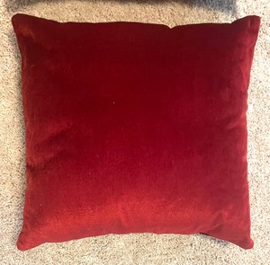 Pair of Marvelous Maroon Accent Pillows