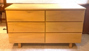 Vintage 6 Drawer Dresser