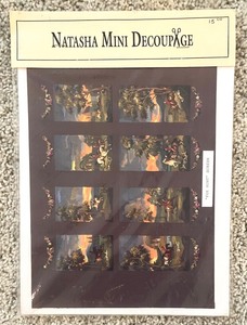 9 New Natasha Mini Decoupage Sheets