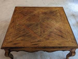 Large Vintage Wood Coffee Table