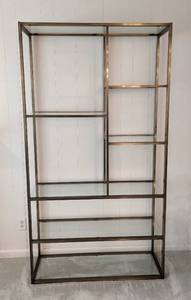 Gorgeous Gold and Glass Etagere