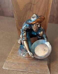 Vintage Gold Miner Bookends