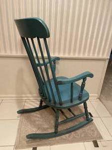 Vintage Wooden Spindle Rocker