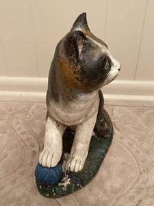 Vintage Concrete Cat Doorstop
