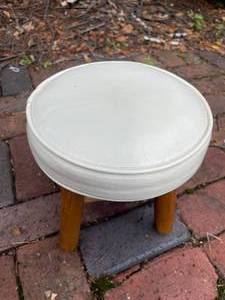 Wooden Padded Stool