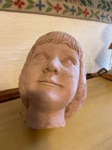 Clay Girl Bust