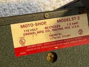 Moto-Shop Dremel Scroll Saw Model 57-2
