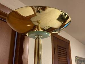 Metal Floor Lamp with Adjustable Brightness