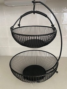 Decorative Two Tiered Basket