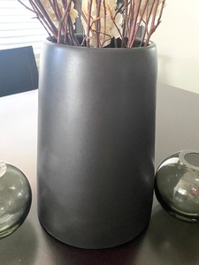 Pair of West Elm Candle Holders and a Lovely Vase