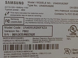 Samsung 41 TV