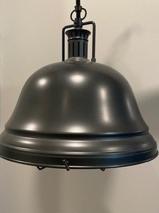 Pottery Barn Industrial Look Ceiling Light in Mat Black