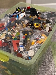 LEGOS Large Bin FULL of LEGOS