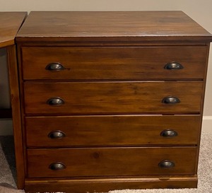 Pottery Barn Corner Desk and Matching Three Piece Bookcase