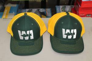 Lot of (4) Richardson WI Fish Adjustable Sportsman Cap