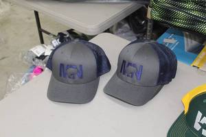 Lot of (4) Richardson MN Fish Adjustable Sportsman Cap