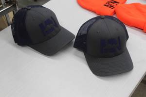 Lot of (4) Richardson MN Fish Adjustable Sportsman Cap